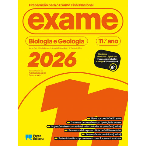 Preparação para o Exame Final Nacional 2026 - Biologia e Geologia - 11.º Ano