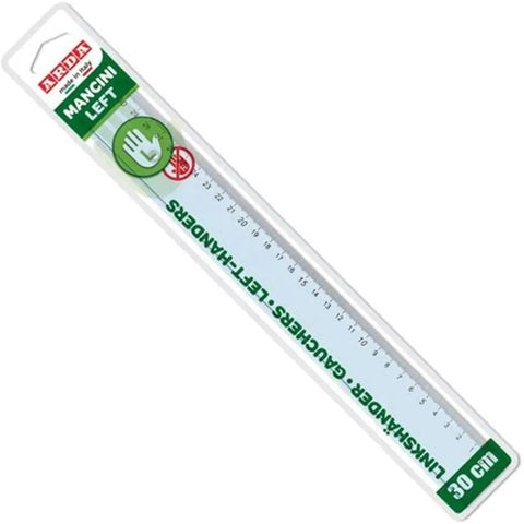 Régua Plast 30Cm Para Esquerdinos Arda