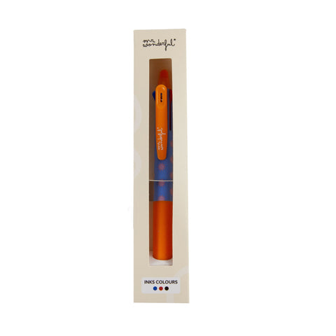 Caneta Apagável 3 Tintas - Azul