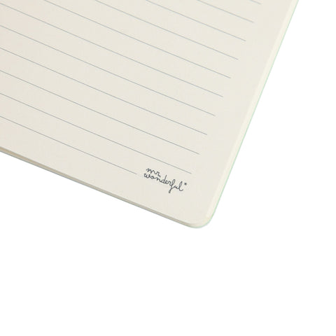 Caderno A5 Riscas - Verde E Azul