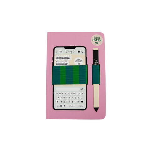 Caderno A5 Com Fita Rosa