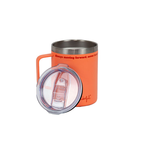 Copo Térmico Com Tampa - Salmão