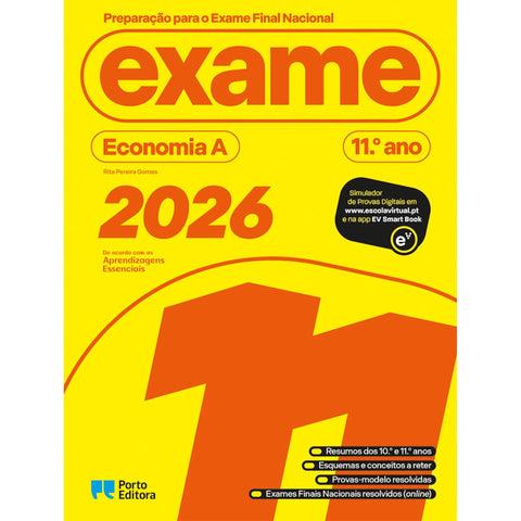 Preparação para o Exame Final Nacional 2026 - Economia A - 11.º Ano