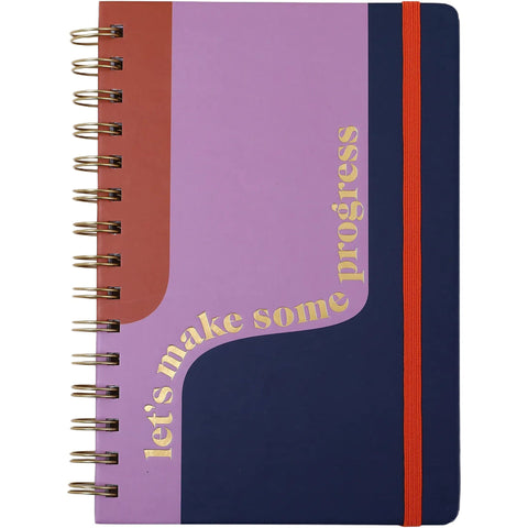 Caderno Espiral Formato A5 Com Elástico 60 Folhas Pautado Mixed Canvas