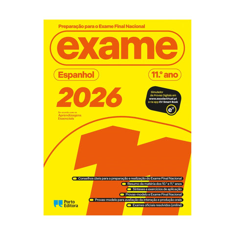 Preparação para o Exame Final Nacional 2026 - Espanhol - Iniciação - 11.º Ano
