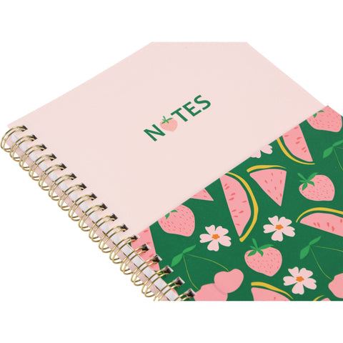 Caderno Formato A5 Espiral Frutas - Sweet Dream