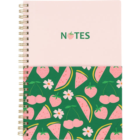 Caderno Formato A5 Espiral Frutas - Sweet Dream