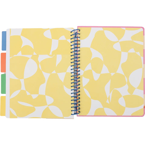 Caderno Espiral B5 100 Folhas com Separadores Positive