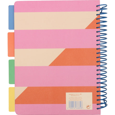 Caderno Espiral B5 100 Folhas com Separadores Positive