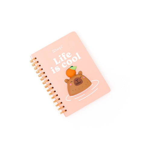 Caderno Formato A5 3D Capivara - Life Is Cool