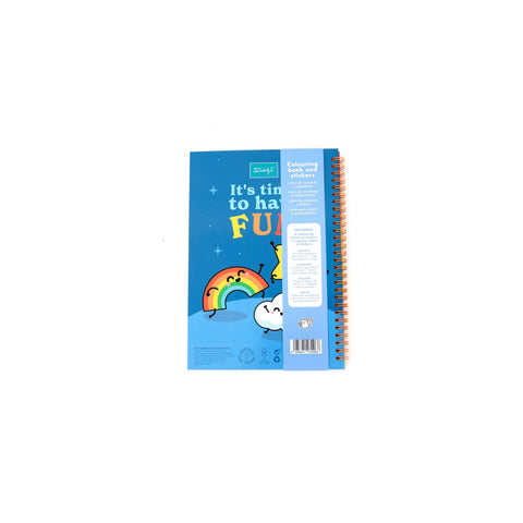 Livro Pintar, Marcadores, Stickers -Life