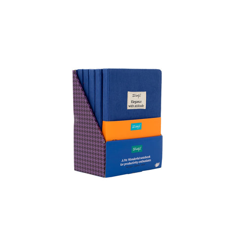 Caderno Formato A5 - Elegance Attitude Azul