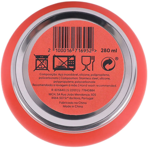 Copo Térmico Inox 280ml Fun Food