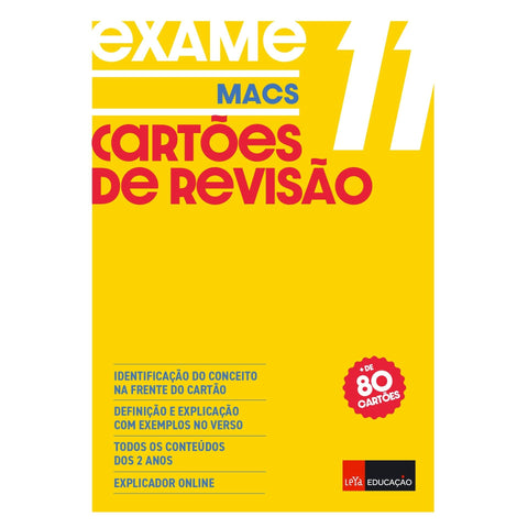 Cartões de Revisão MACS (11.º Ano)
