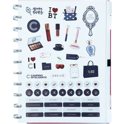 Caderno Inteligente Cherry By Bruna Tavares Grande (A4)