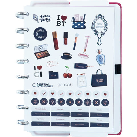 Caderno Inteligente Cherry By Bruna Tavares A5