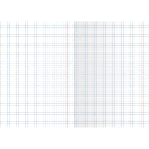 Caderno Agrafado A4 Capa Preta Quadriculado Note!