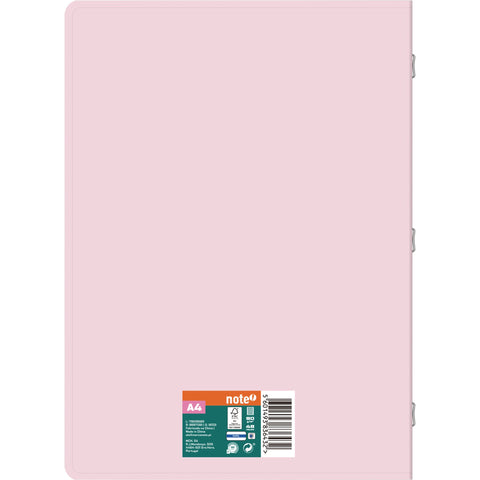 Caderno Agrafado A4 Pautado 2 em 1 Pastel (várias opções) Note!
