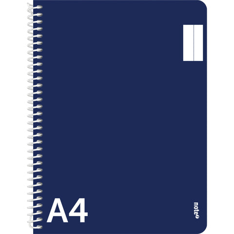 Caderno Espiral A4 Capa Azul Liso Note!
