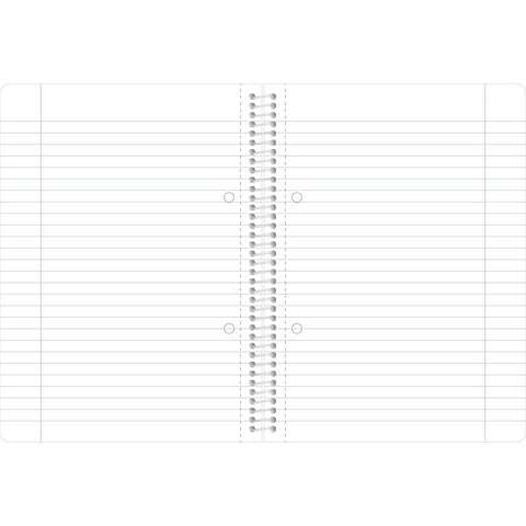 Caderno Espiral A5 Capa Azul Pautado Note!