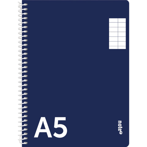 Caderno Espiral A5 Capa Azul Pautado Note!