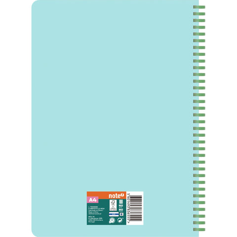 Caderno Espiral A4 Capa Soft Universitário Quadriculado (várias opções) Note!