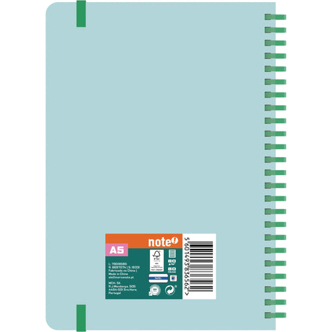 Caderno Espiral A5 Capa Soft Pautado (várias opções) Note!