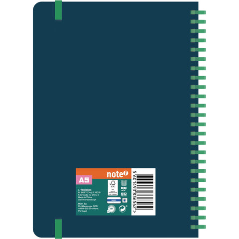 Caderno Espiral A5 Capa Soft Pautado (várias opções) Note!