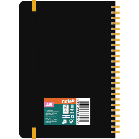 Caderno Espiral A5 Capa Soft Quadriculado (várias opções) Note!