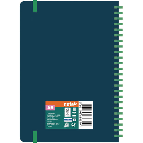 Caderno Espiral A5 Capa Soft Quadriculado (várias opções) Note!