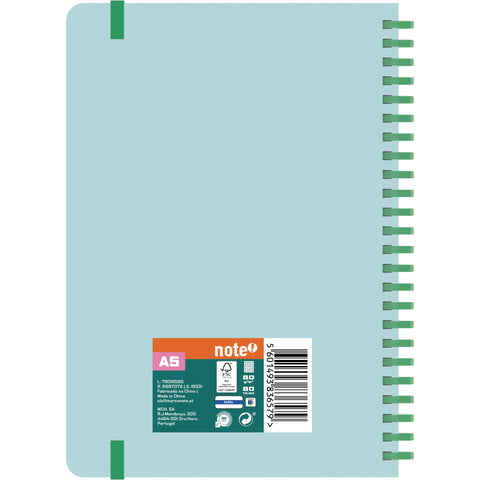 Caderno Espiral A5 Capa Soft Quadriculado (várias opções) Note!