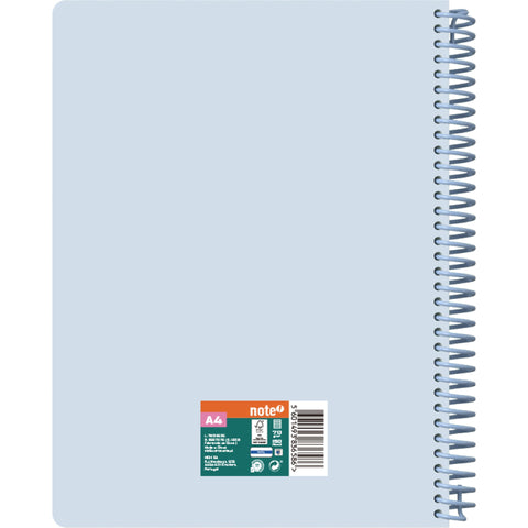 Caderno Espiral A4 Capa Dura Pautado Pastel (várias opções) Note!