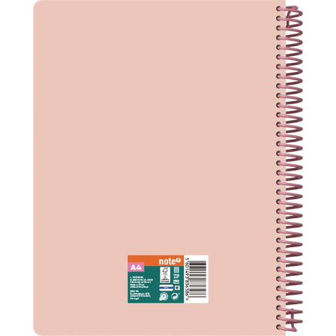 Caderno Espiral A4 Capa Dura Pautado Pastel (várias opções) Note!