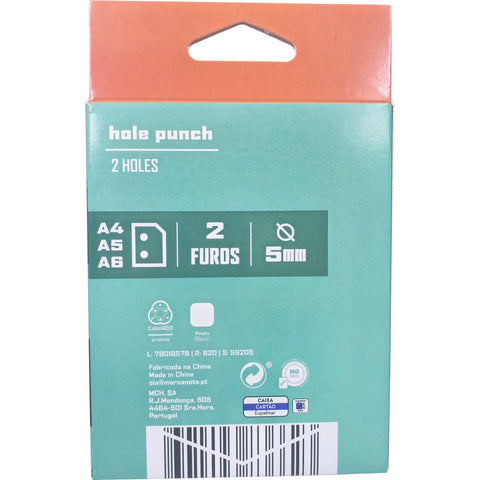 Furador para 20 Folhas Preto Note!