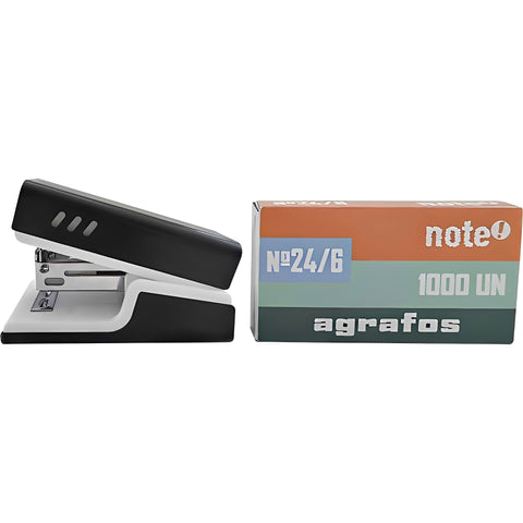 Agrafador Pequeno para 12 Folhas com Recarga de 1000 Agrafos Note!