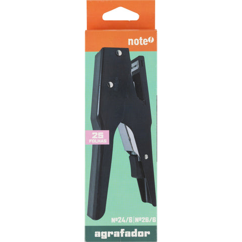 Agrafador Alicate Metálico para 25 Folhas Note!