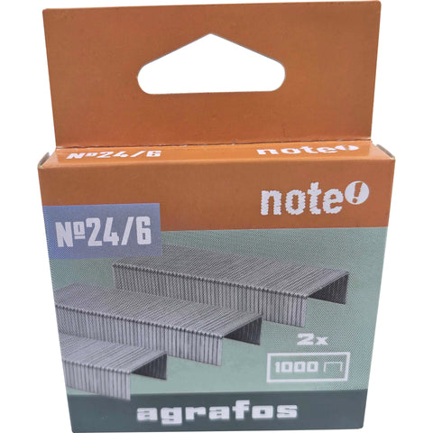 Agrafos N.24/6 2*1000 Unidades Note!