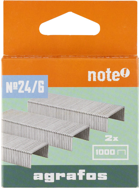 Agrafos N.24/6 2x1000 Unidades Note!