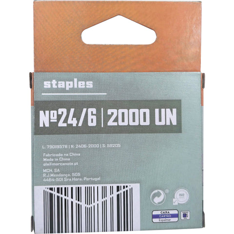 Agrafos N.24/6 2x1000 Unidades Note!