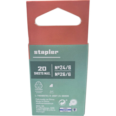 Agrafador Mini Transparente 20 Folhas (várias opções) Note!
