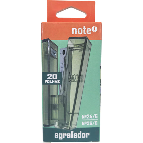 Agrafador Transparente 20 Folhas (várias opções) Note!