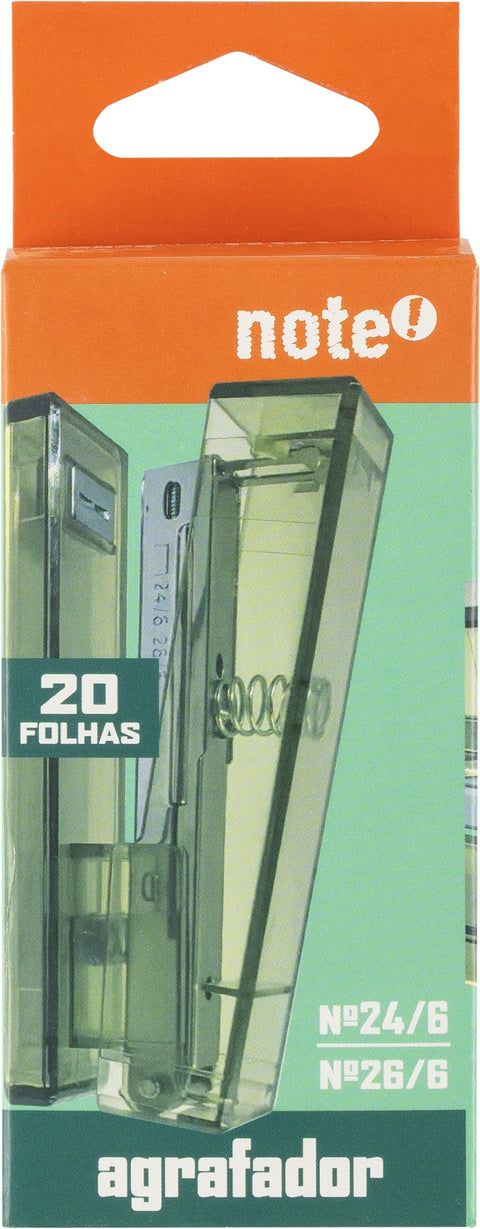 Agrafador Transparente 20 Folhas (várias opções) Note!