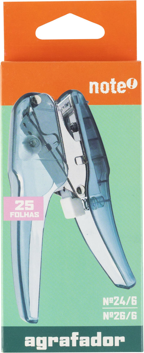 Agrafador Alicate Transparente para 25 Folhas (várias opções) Note!