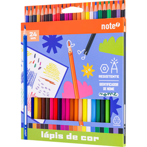 Lápis de Cor em Resina 24 Unidades Note!