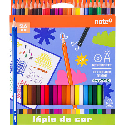Lápis de Cor em Resina 24 Unidades Note!