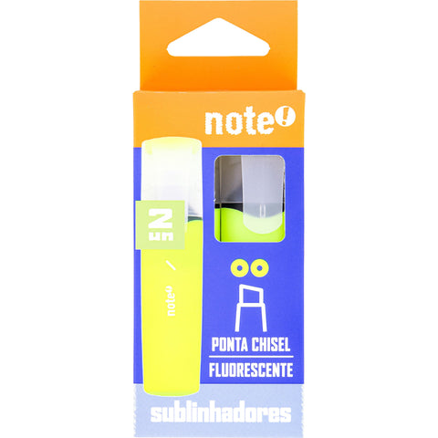 Sublinhador Neon Amarelo 2 Unidades Note!