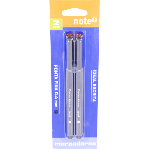 Marcador de Escrita 0.4mm Preto 2 Unidades Note!