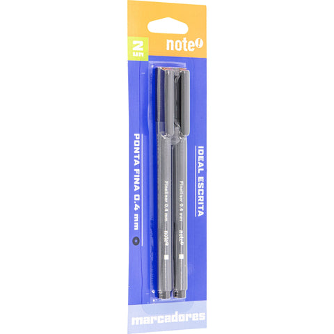 Marcador de Escrita 0.4mm Preto 2 Unidades Note!
