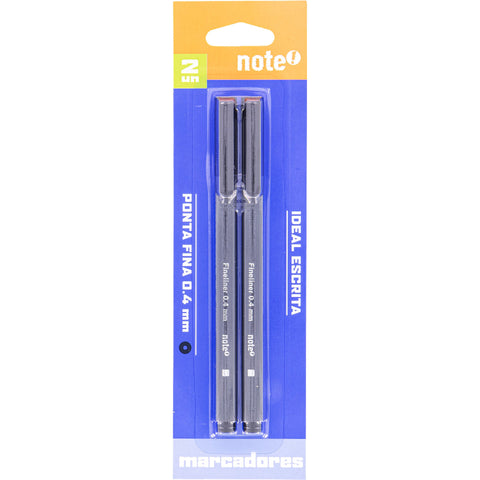 Marcador de Escrita 0.4mm Preto 2 Unidades Note!