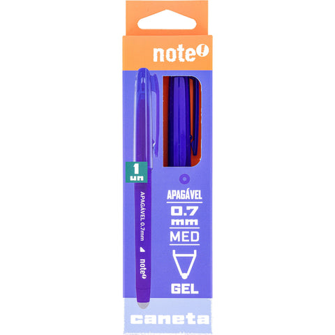 Caneta de Apagar com Recarga Extra 0.7mm Azul Note!